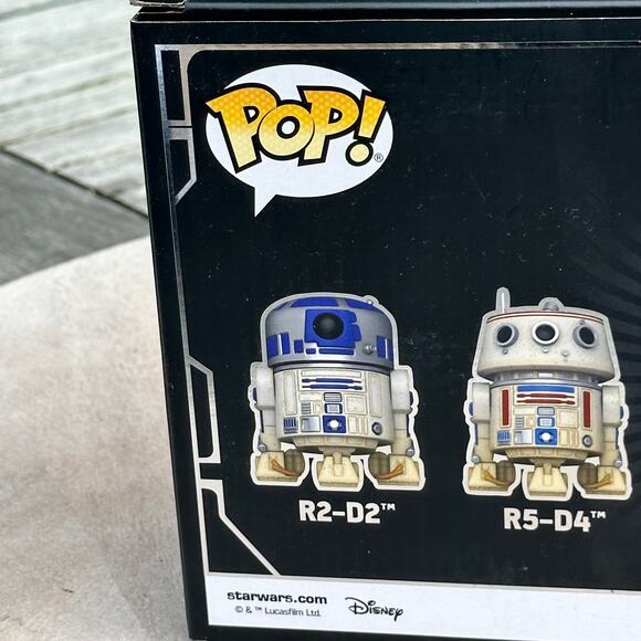 Funko Pop! STAR WARS POP! R2-D2 & R5-D4 2-PACK Collectible Gift Set New In Box - Picture 8 of 13